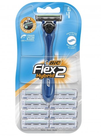 Bic FLEX 2 HYBRID (станок + 8кассеты)
