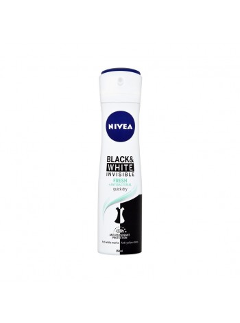 Nivea Deo спрей жен (88674) BLACK&WITHE invisible FRESH 150мл