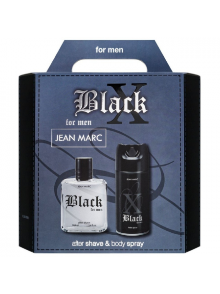 Набор JEAN MARC X-Black (Лосьон п/б 100мл. + Спрей 150мл.)