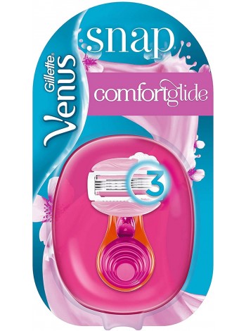 Gillette женский станок VENUS SNAP with Breeze (Станок + 3 кассеты)