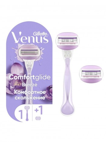 Gillette  женский станок VENUS Breeze (Станок + 1 кассета)